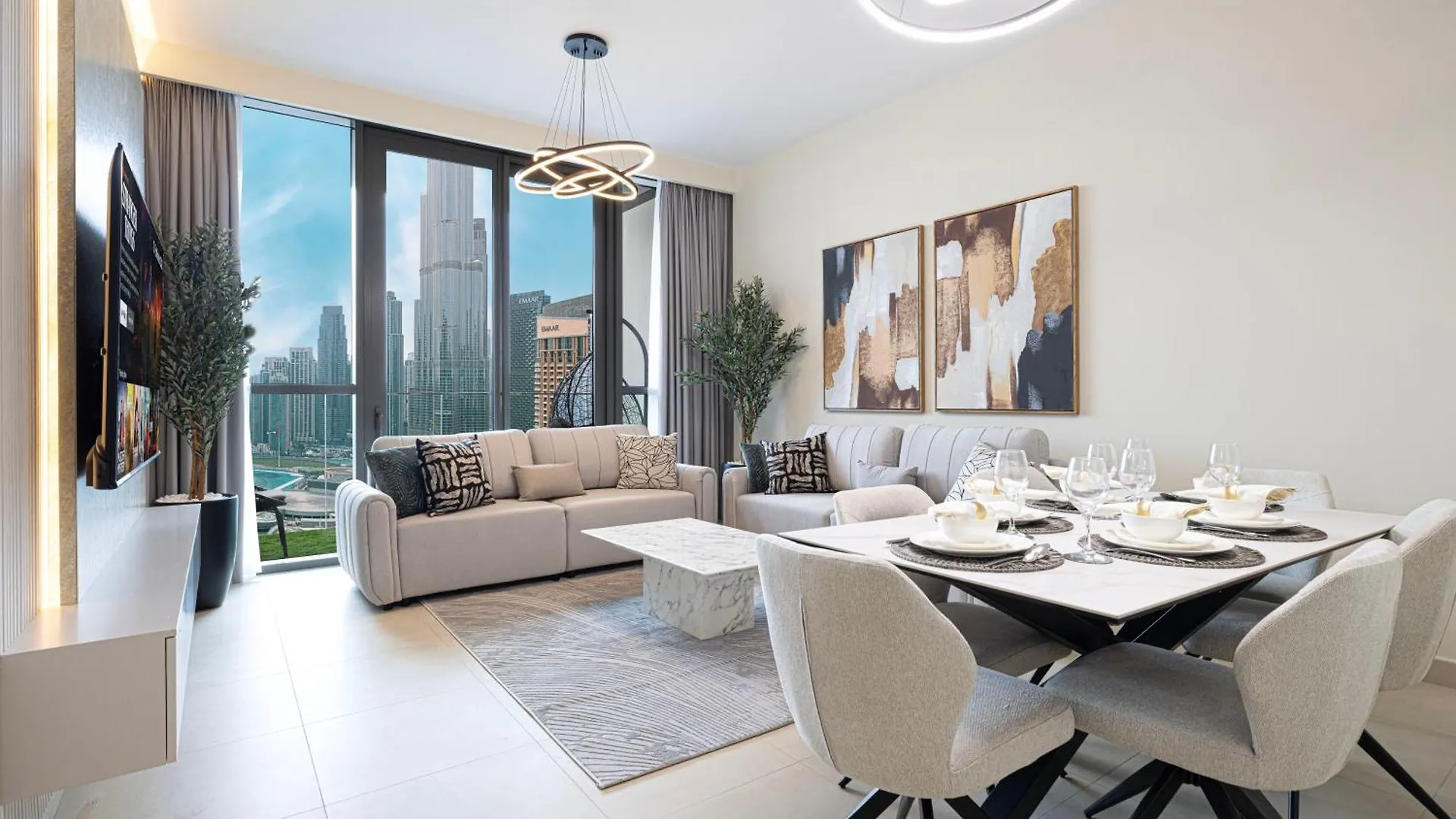 Apartment Stunning Burj Views New Luxe 2Br Dubai Mall Access United Arab Emirates